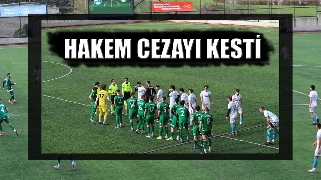 HAKEM KIRMIZI KARTLA CEZALANDIRDI ALTINTEPSİ - PARSELLER MAÇ ÖZETİ