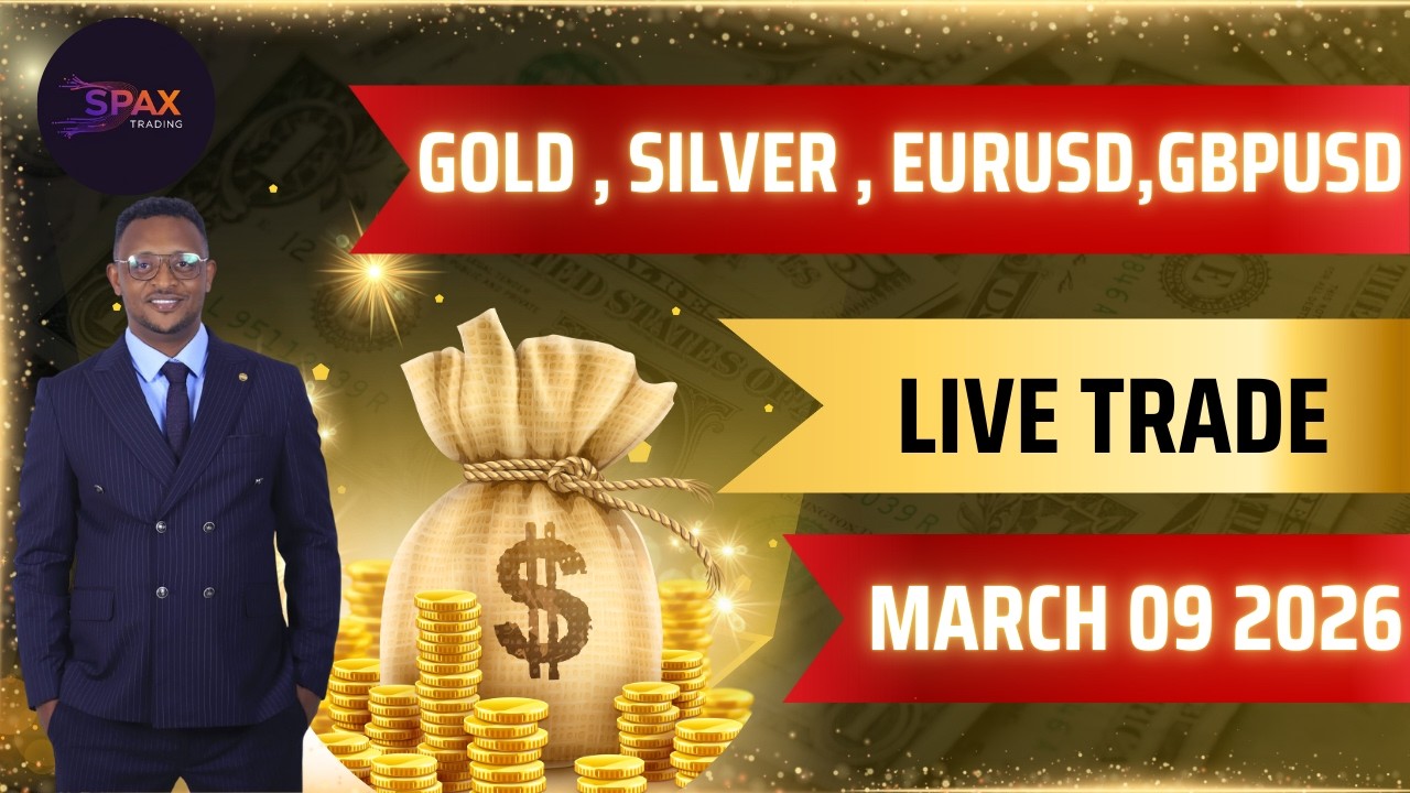 Gold, Silver , EurUSD,GBPUSD March 09 2026 Live trade and Analysis