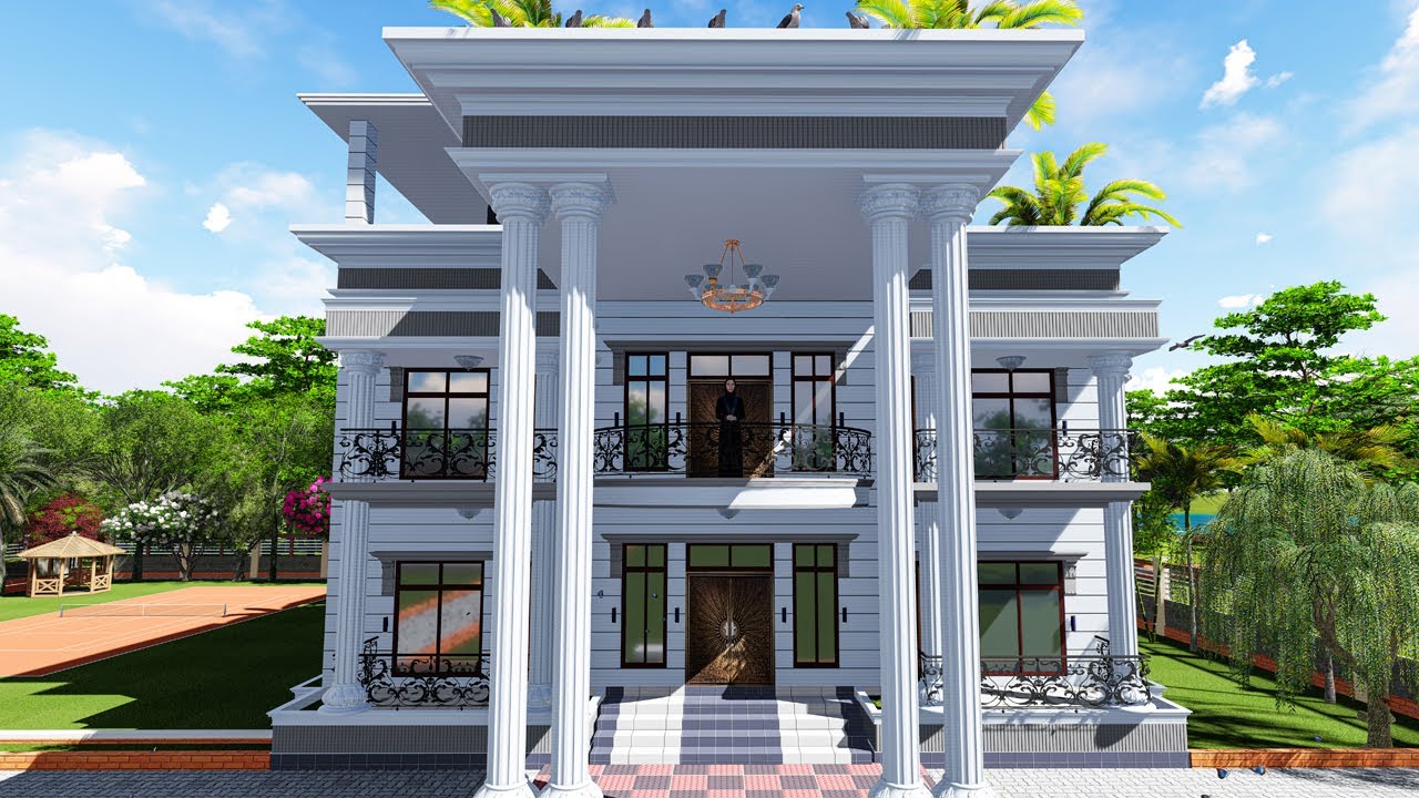 রাজকীয় বাড়ির ডিজাইন !! Duplex House with Luxurious Interior Decor !!