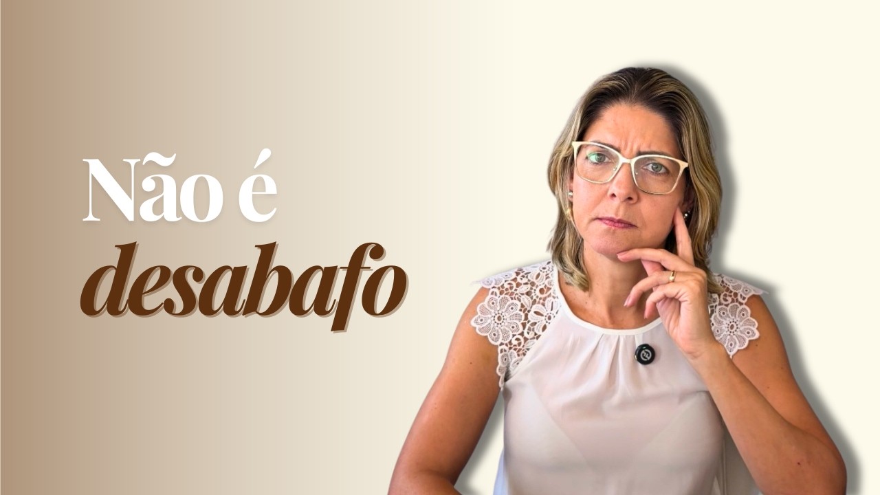 Porque só falar não resolve tudo