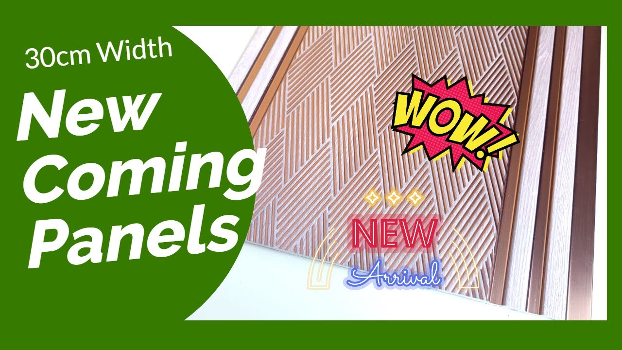 30CM New Fluted Wall Panels Charcoal Panel Louver Panels