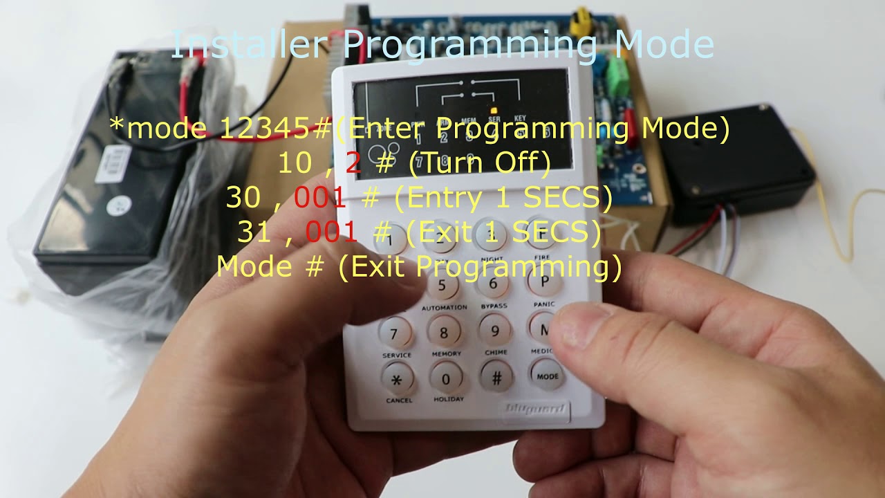 Bluguard L900 Alarm System Setup And Programming Tutorial