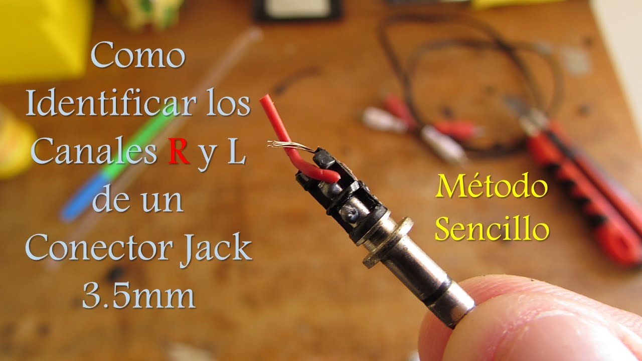 Identificar Canales R y L de un Conector Jack 3.5 mm - Método Fácil