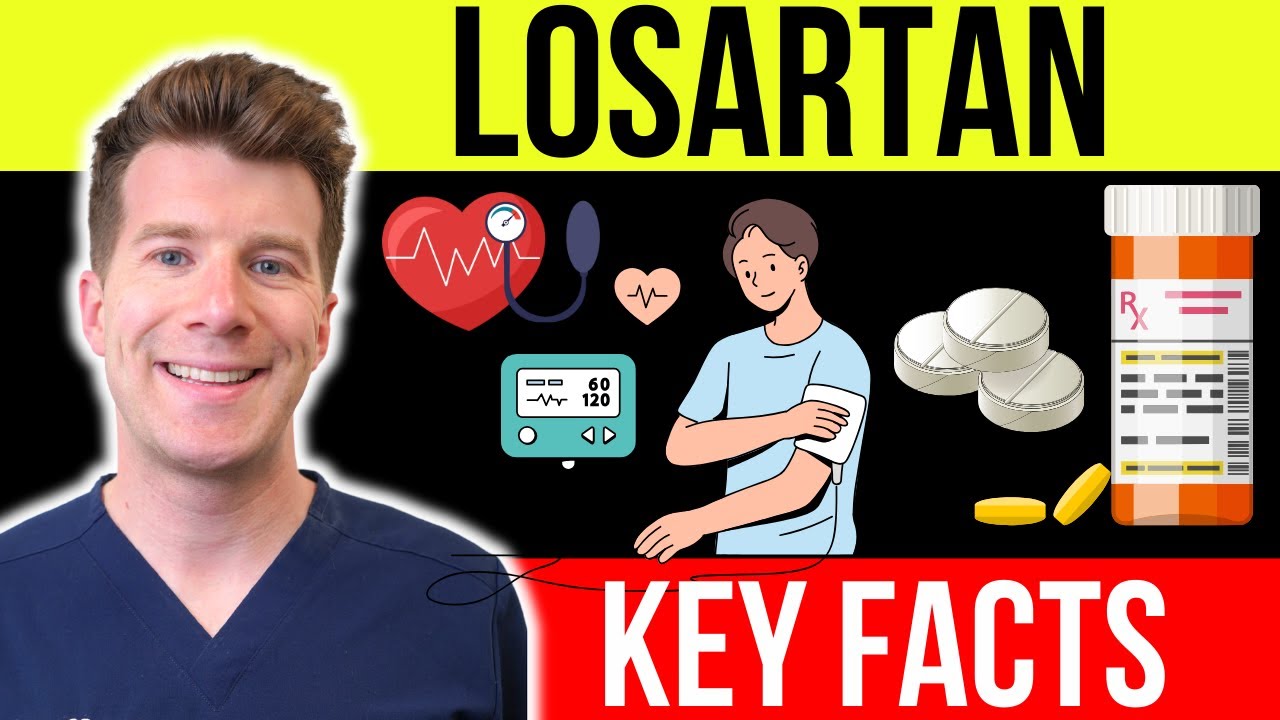 LOSARTAN  [Cozaar/Lozol] | Uses, Common Doses, Side Effects & more [Educational video]