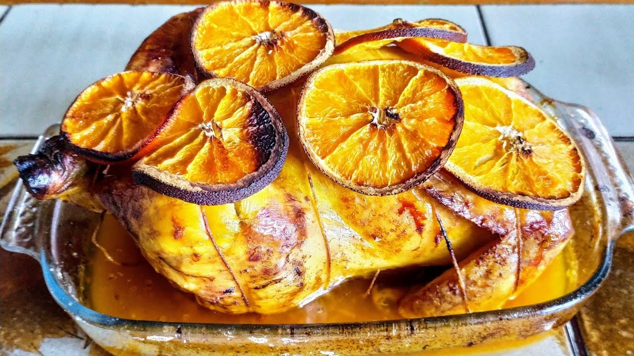 Pollo intero arrosto al forno all'arancia: Ricetta di Nonna Picetto per Natale, Capodanno e feste