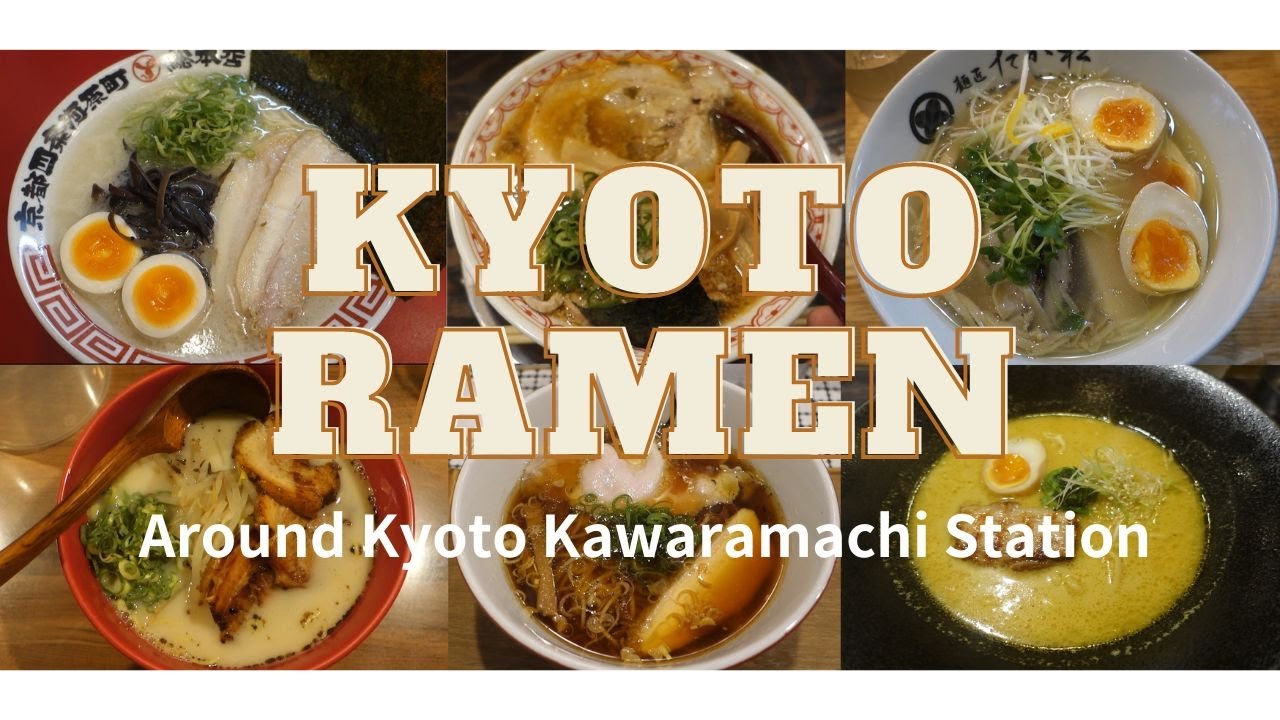 Kyoto Ramen. 6 ramen shops, Zururu, Sugichiyo, Takamatsu, Sennokaze, Jyanomeya and Nandattei