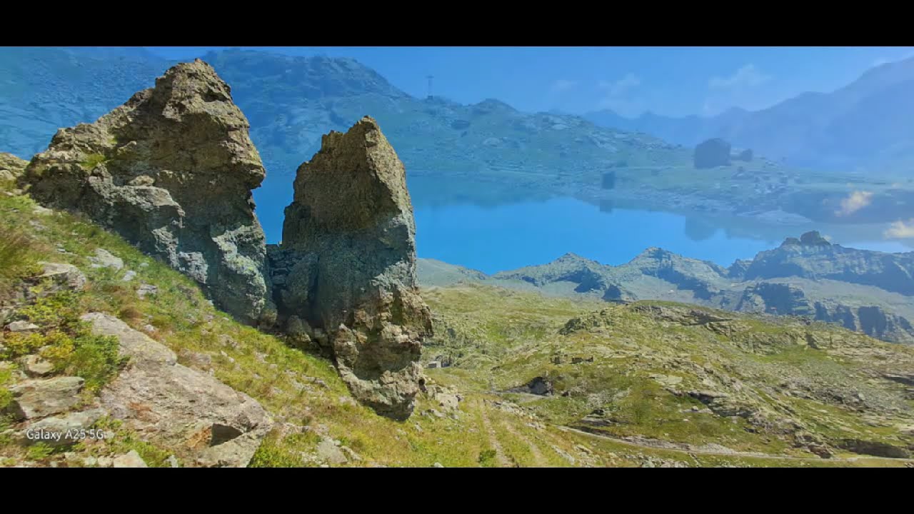 Usseglio, Lago dietro la Torre, ferrovia tracciolino