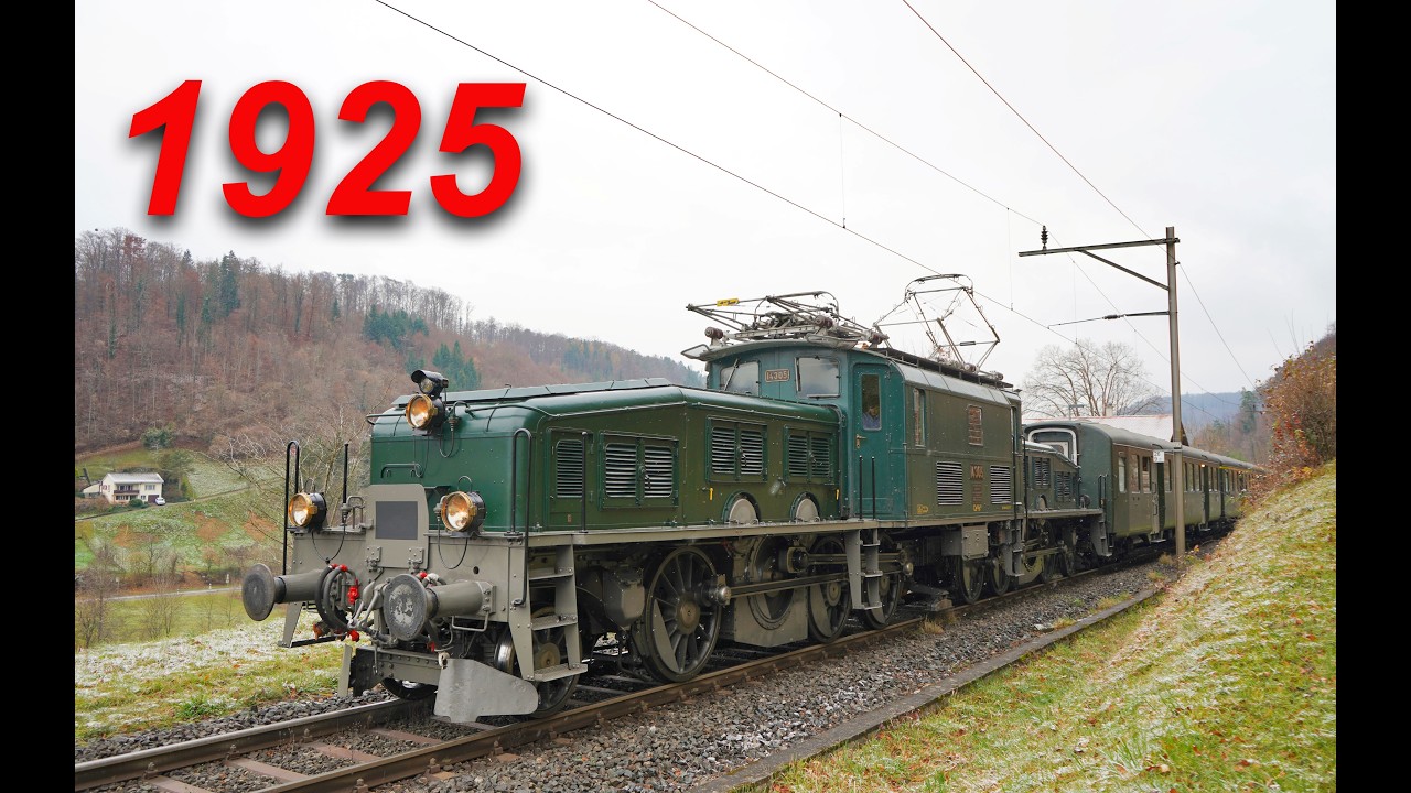 Crocodile on Switzerland's First Mountain Railway - SBB Krokodil 14305 am Alten Hauenstein