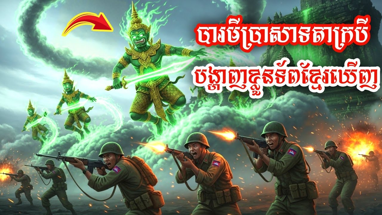បារមីប្រាសាទតាក្របីបង្ហាញខ្លួនអោយទ័ពខ្មែរឃើញ (រឿងពិត)