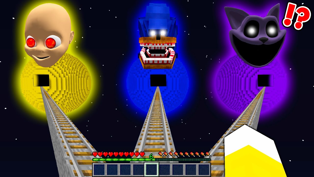 NO ELIJAS EL PLANETA EQUIVOCADO O MUERES EN MINECRAFT 😱🌎 | SHIN SONIC TAPES, CATNAP Y BABY IN YELLOW