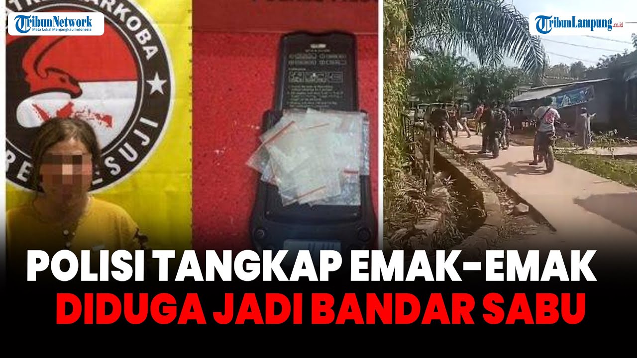 Polisi Tangkap Emak emak di Mesuji karena Diduga Jadi Bandar Sabu
