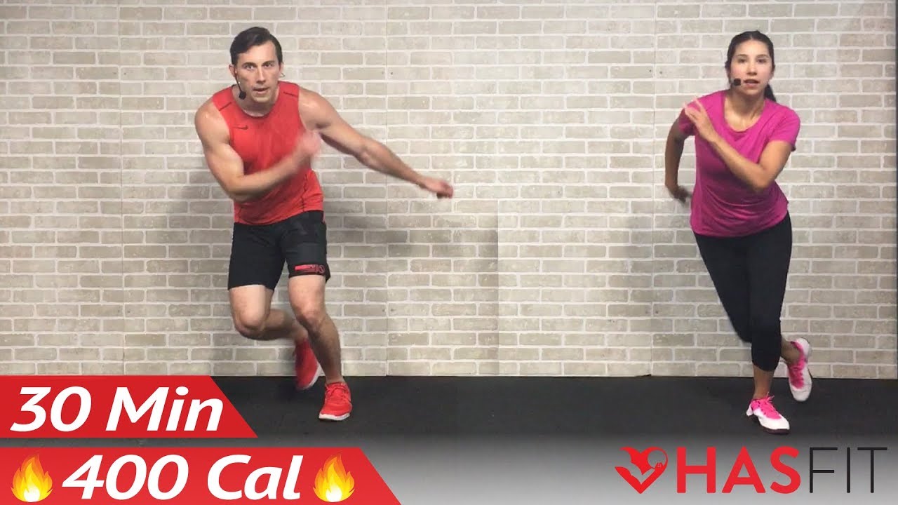 30 Minute HIIT Home Cardio Workout with no Equipment – High Intensity Cardio Routine