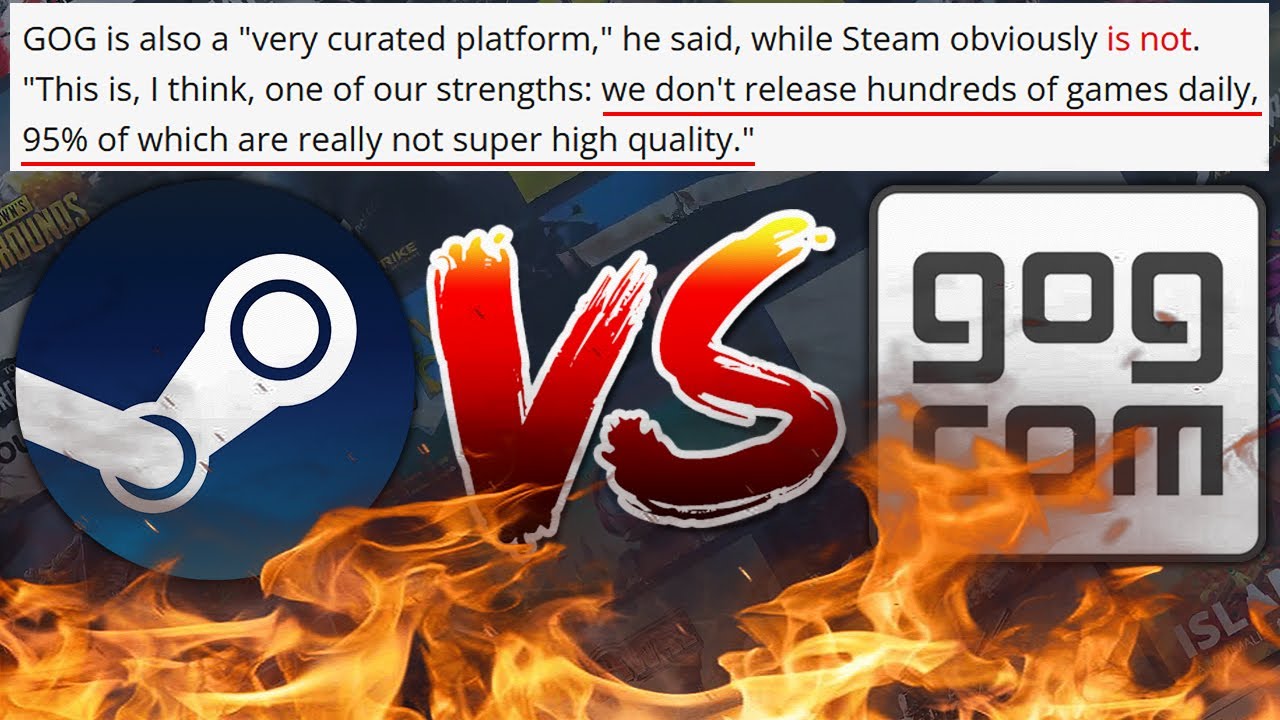 STEAM Vs. GOG is Heating Up...