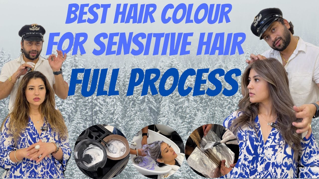 best hair colour for sensitive hair | winter 2024 | #haircolor #hairgoals #colorjourney