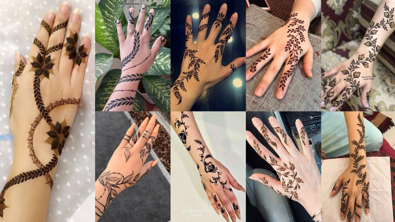 Leaf Mehndi Designs 2026/Latest Trending Henna Patterns/Minimal & Leaf Mehndi Designs 2026/mehandi 