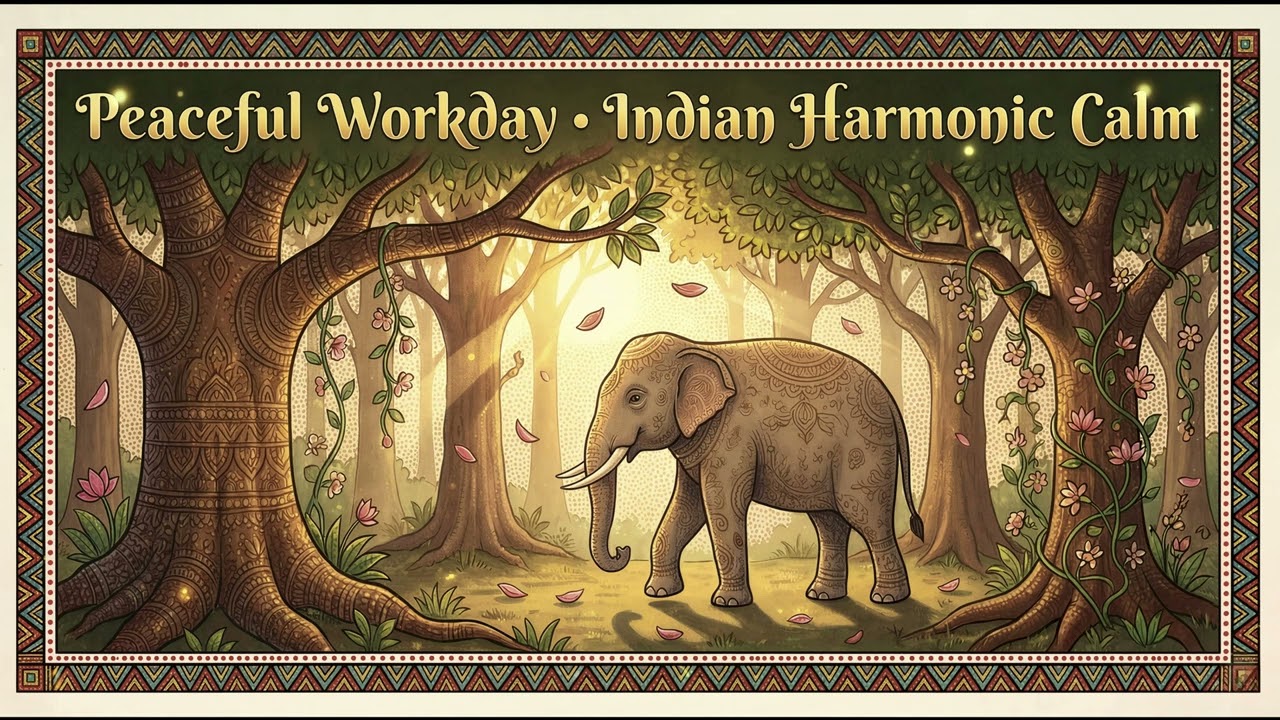 Bharatiya Balance: Indian Instrumental Music for Work–Life Harmony | Calm Focus & Peaceful Energy