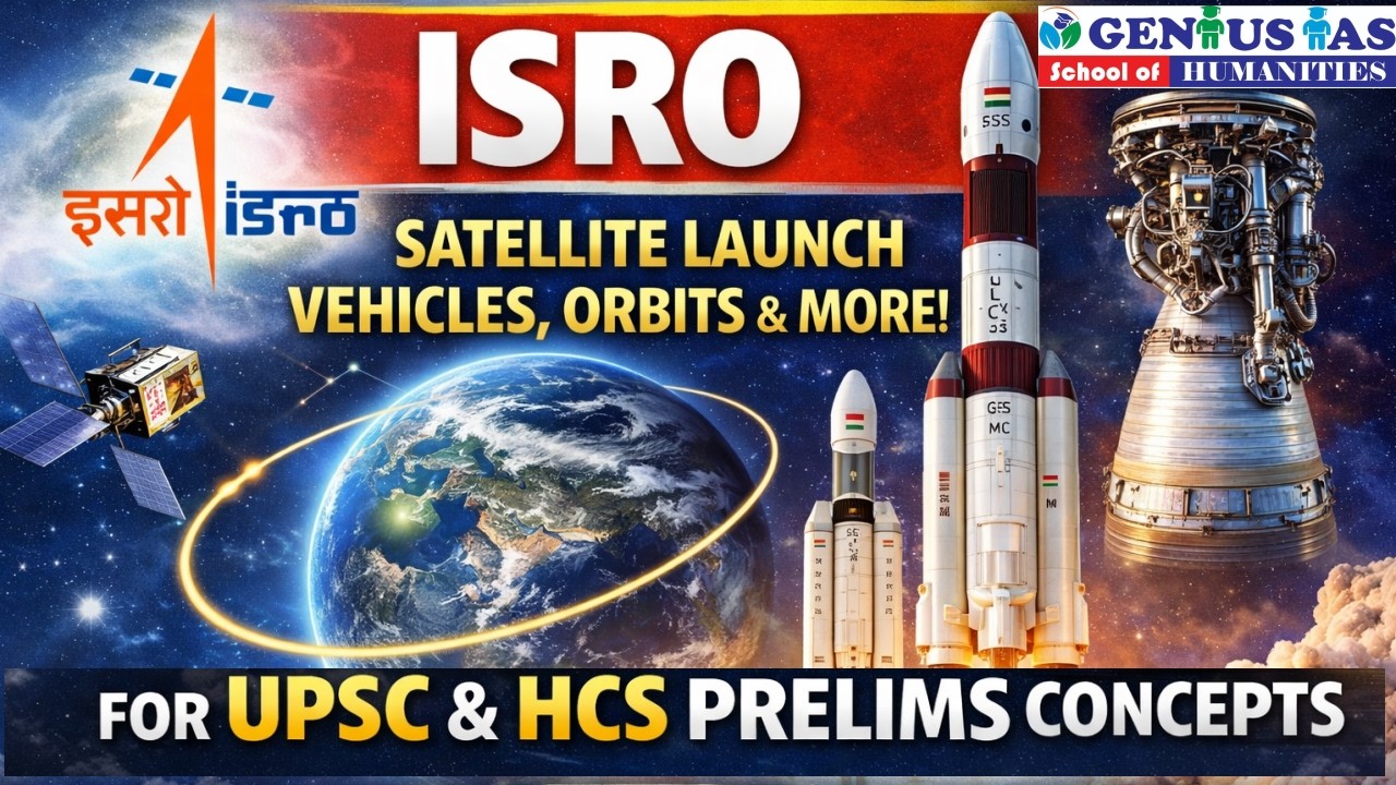ISRO Complete Concepts for UPSC & HCS prelims | Satellites, Orbits & Cryogenic Engine