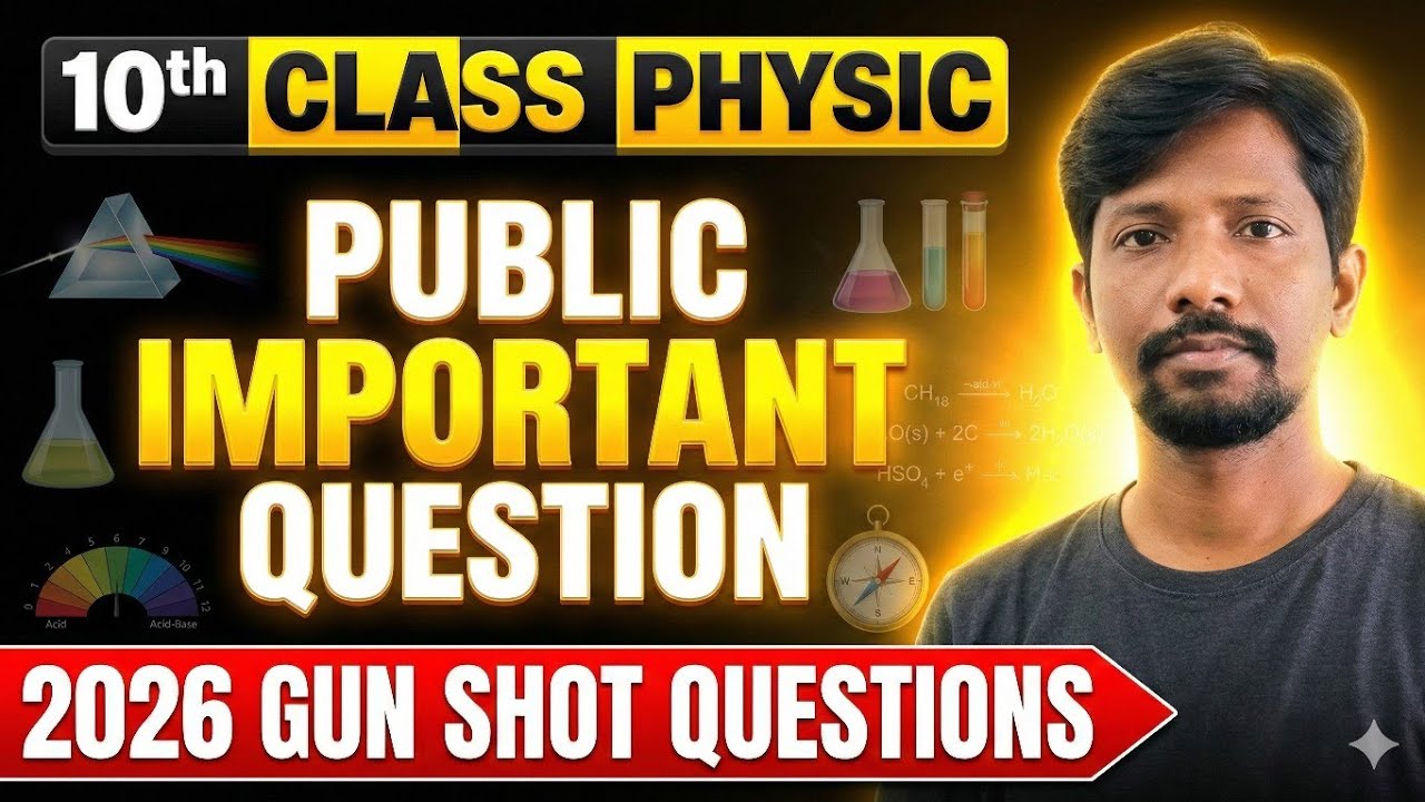 AP 10th class PHYSIC chapter wise important questions 2026|| 10th PHYSIC public important questions 