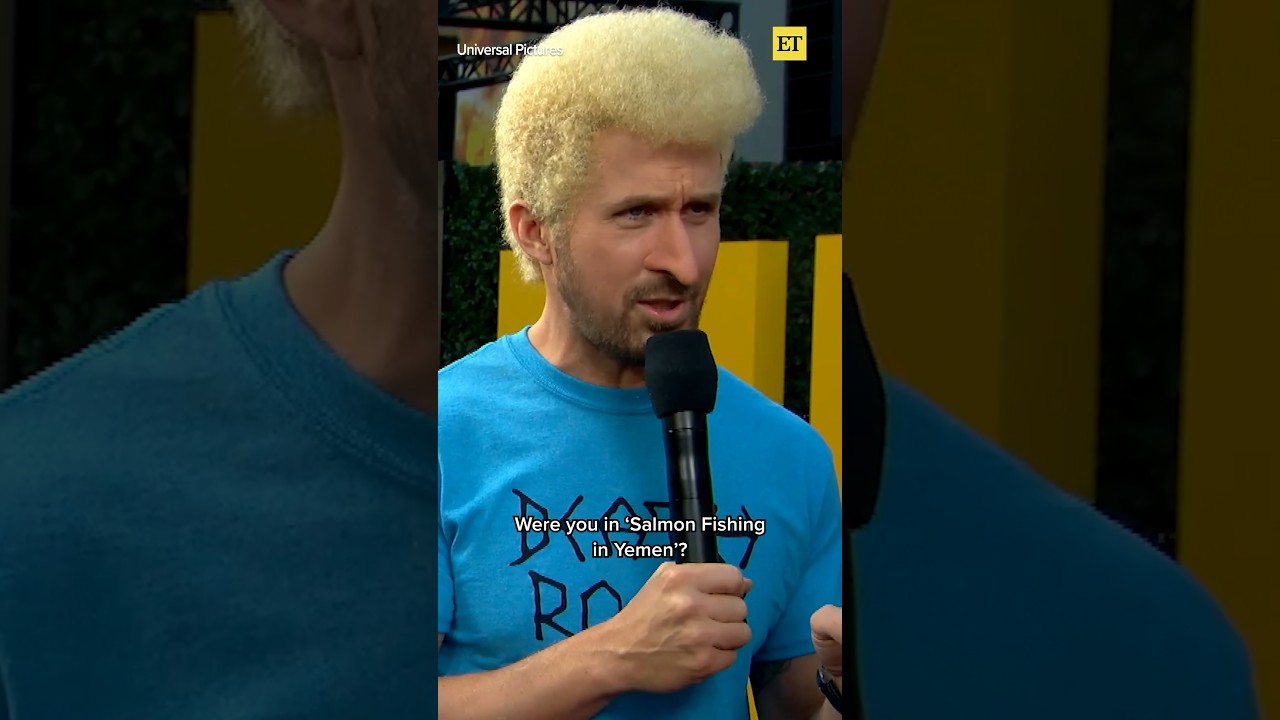 Ryan Gosling CRASHES Emily Blunt’s Interview as Beavis and Butt-Head