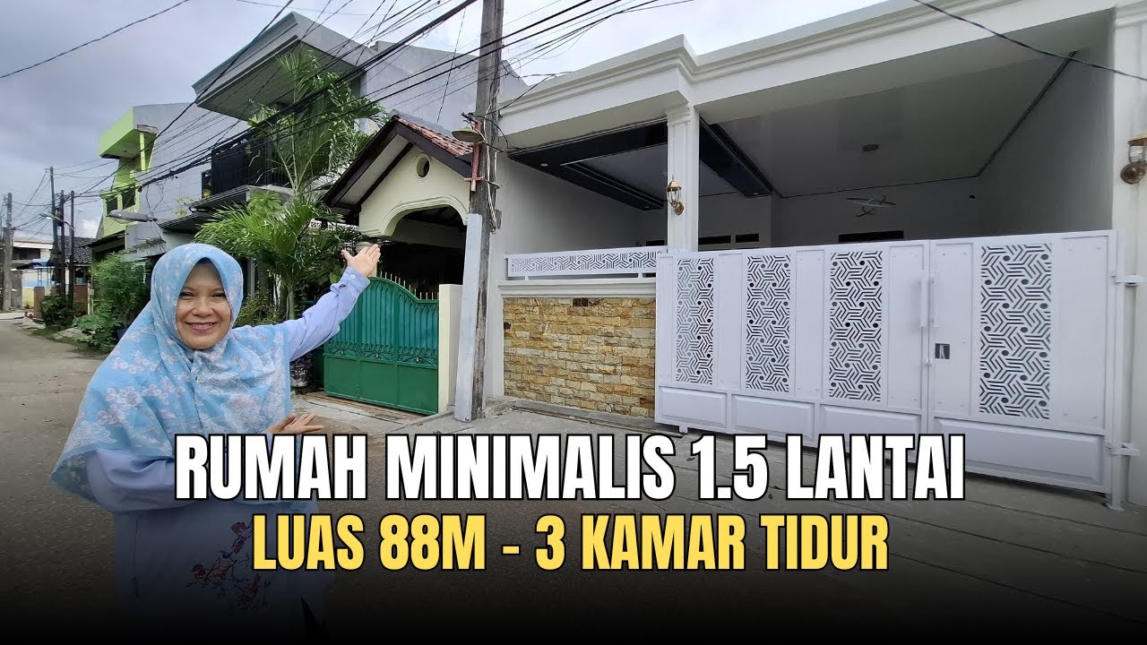 Rumah Minimalis Dijual di Bekasi | Luas 88m Desain Minimalis Modern | Tambun Selatan Bekasi