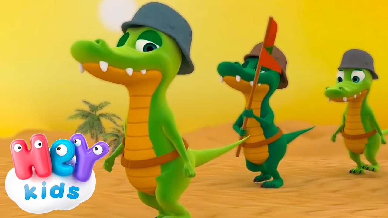 Ah Les Crocodiles! | Chant des Animaux | HeyKids Français | Animaj Kids