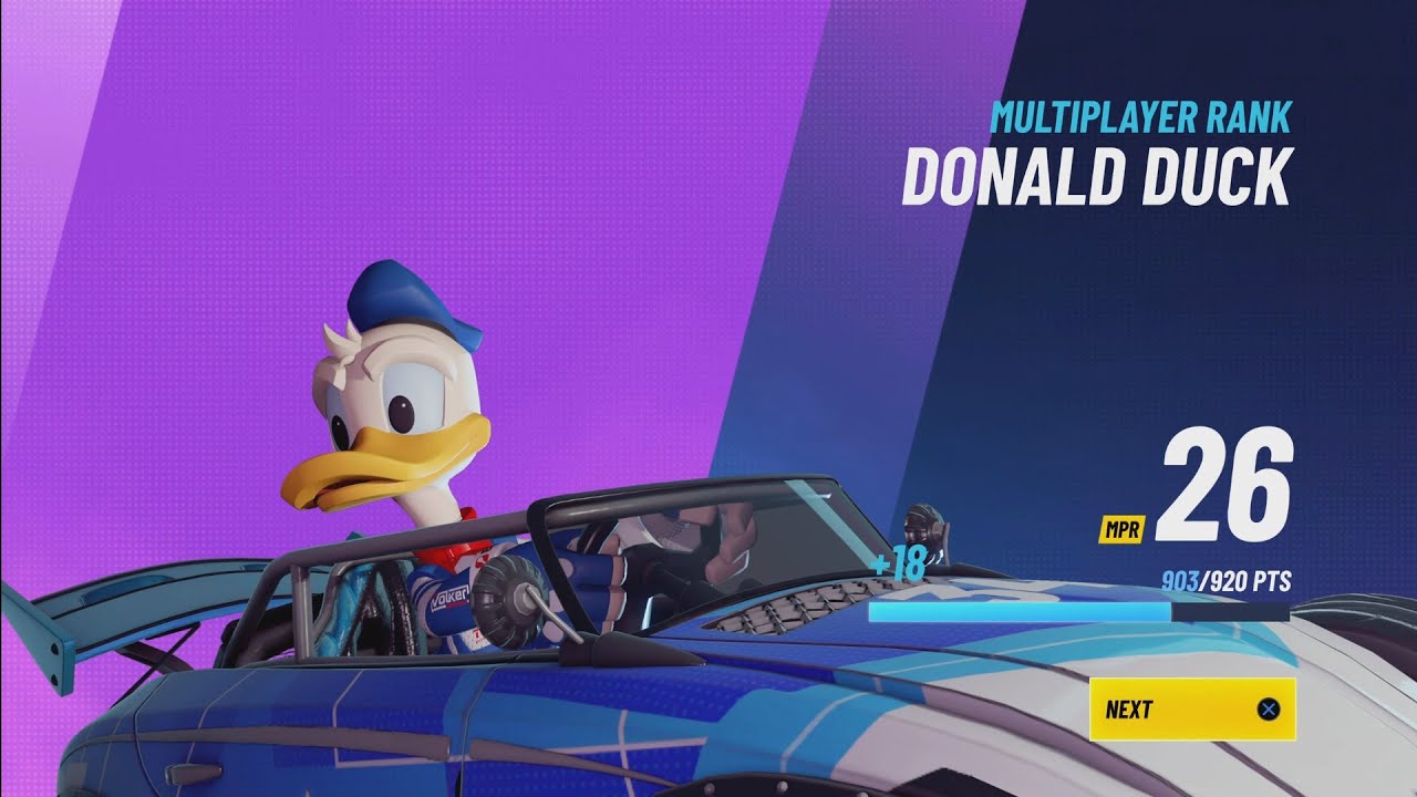 DONALD DUCK - TEAM RANK MATCH - Disney Speedstorm
