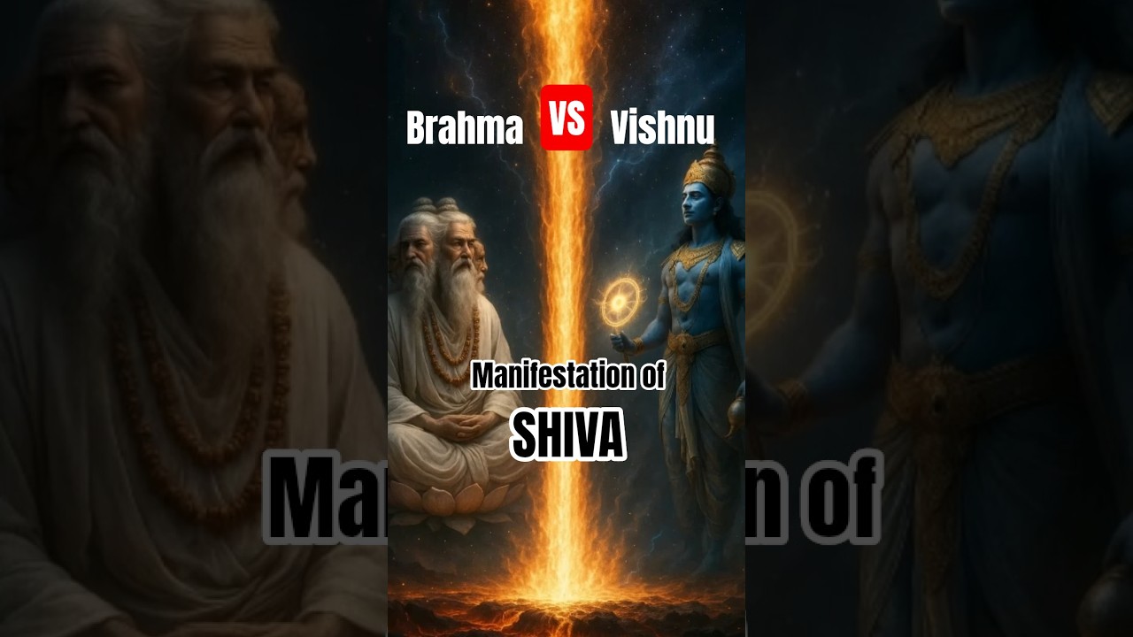 Brahma vs Vishnu: The Fight That Gave Birth to Lord Shiva 🔱