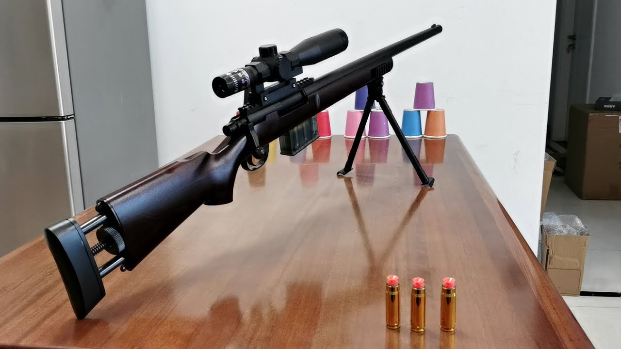 M24 Sniper Toy Gun Unboxing 2023 - Realistic Soft Bullet Airsoft Rifle