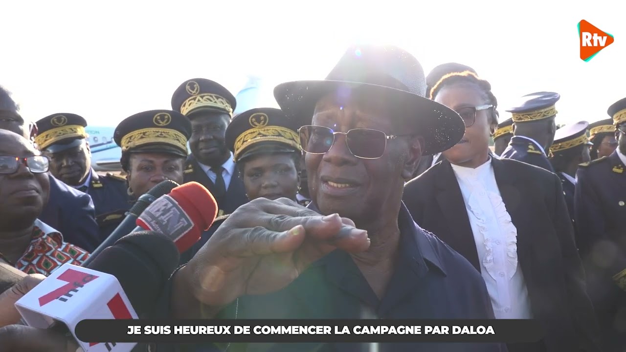 Premi&egrave;re intervention du candidat Alassane Ouattara &agrave; l'ouverture de la campagne pr&eacute;sidentielle 2025