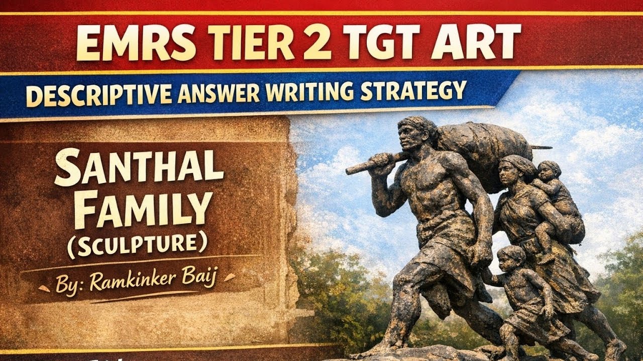 EMRS TIER 2 TGT ART I KVS / NVS  I SANTHAL FAMILY (SCULPTURE) - RAMKINKER BAIJ 
