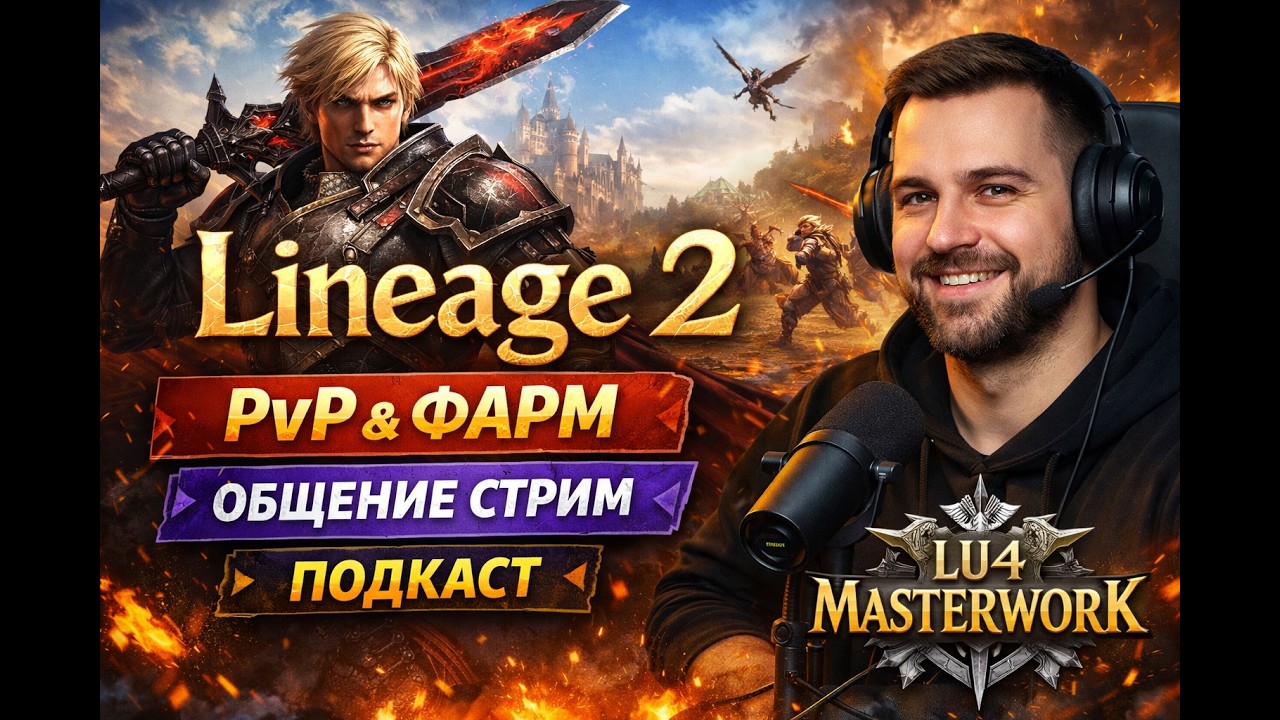 ГВГ КЛАН НА КЛАН! Lineage 2 PVP EPIC ОНЛАЙН | Подкаст | Server Lu4 MasterWork #shorts #stream