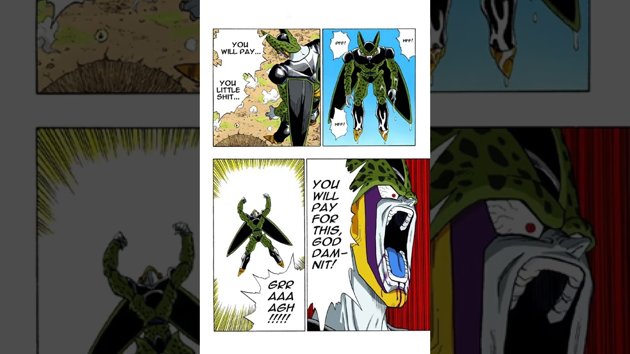 dragon ball z manga full color Gohan vs cell part 7