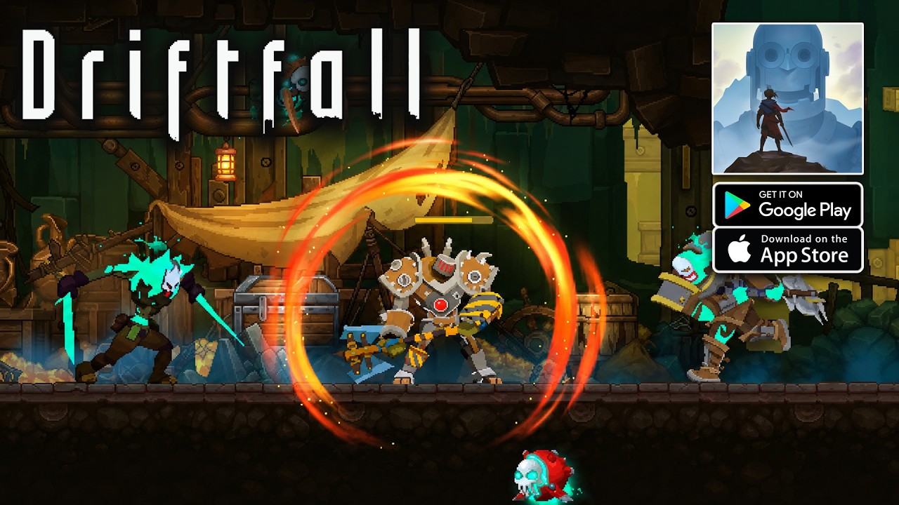 Driftfall - Pixel Action RPG Gameplay (Android/iOS)