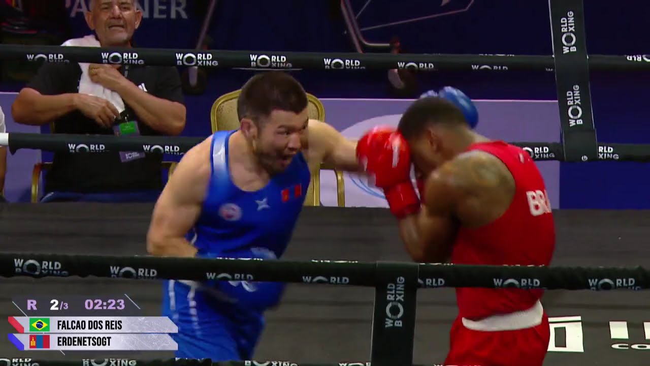 Yuri Falcão (BRA) vs. Batulzii Erdenetsogt (MGL) World Boxing Cup 2025 (65kg)