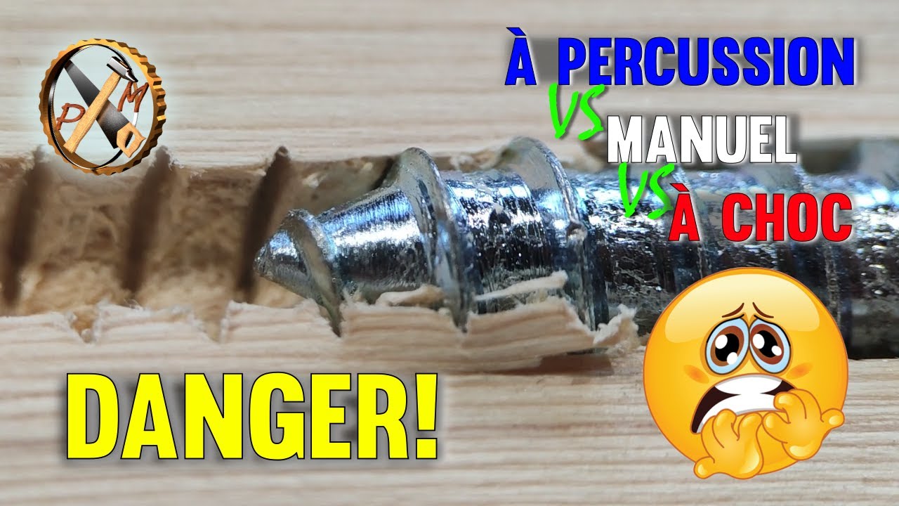 ETONNANT !😱  CHOC!? PERCUSSION!? MANUEL!? Quelle est la meilleure technique de Vissage? 🤔