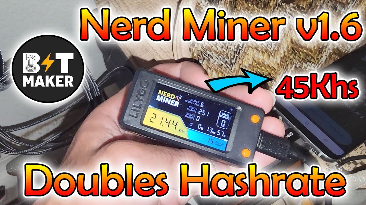 NerdMiner V2 update Doubles Hashrate + features
