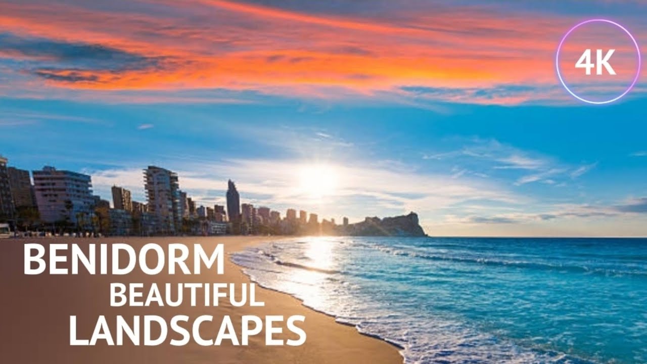 💛4K DRONE footage of SPAIN | BENIDORM best landscapes