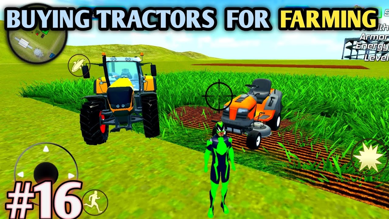 BUYING TRACTORS AND START FARMING | ROPE FROG NINJA HERO GAMEPLAY #16
