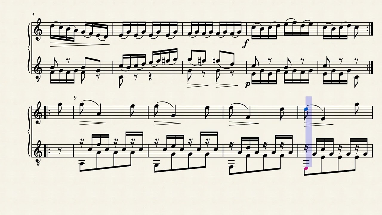 Trois petits Duos pour Guitare et Violon, Op.23, No.3 – Antonio Maria