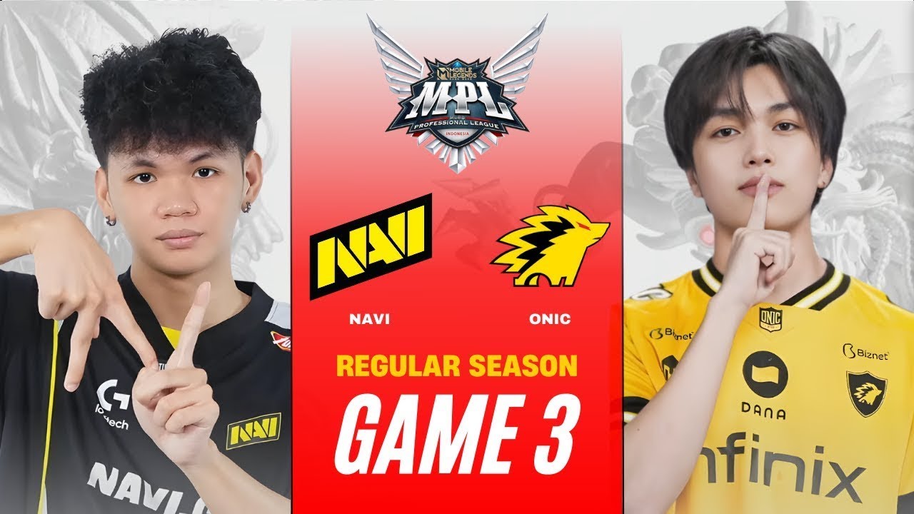 [GAME 3] NAVI vs ONIC REGULAR SEASON | MPL ID S16 ONIC vs NAVI