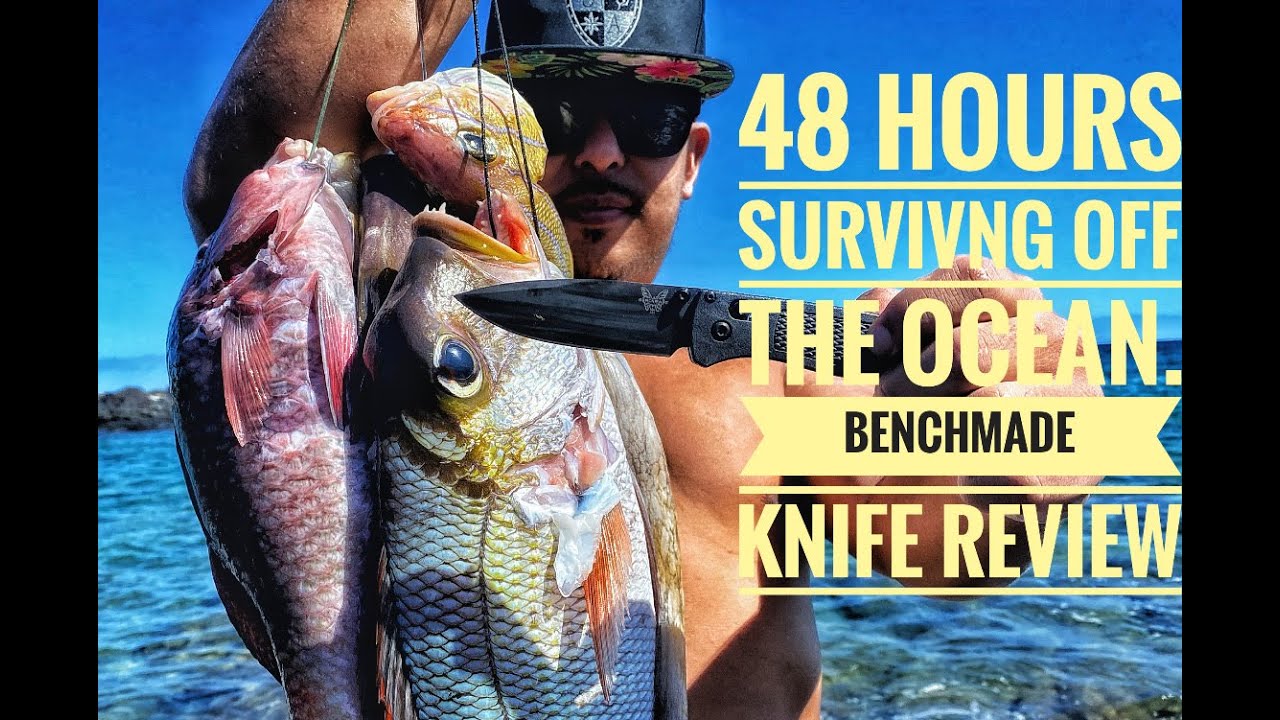 Benchmade Knife Review - BUGOUT - EDC 2020 - Surviving off the Ocean eating what we catch EP 18