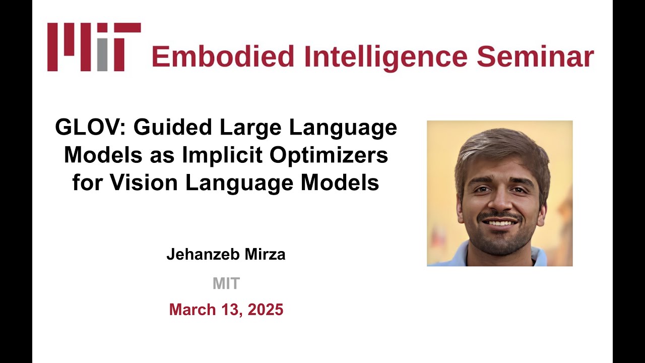 Jehanzeb Mirza, GLOV: Guided Large Language Models as Implicit Optimizers for Vision Language Models