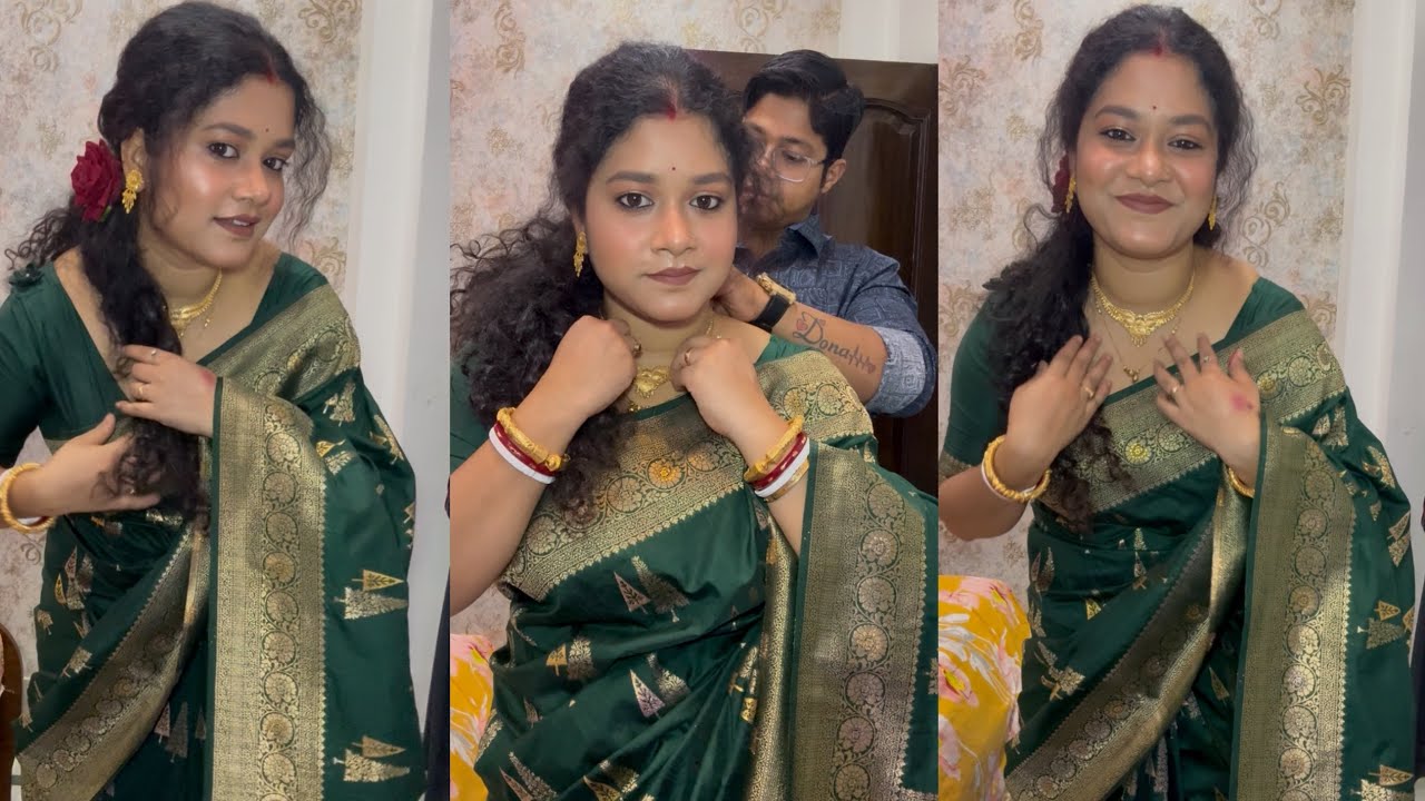 বিয়ে বাড়ি যাওয়ার সময় 5 মিনিটে আমি কিভাবে রেডি হই 🤗 #viral #makeup #minivlog #dallyblog 