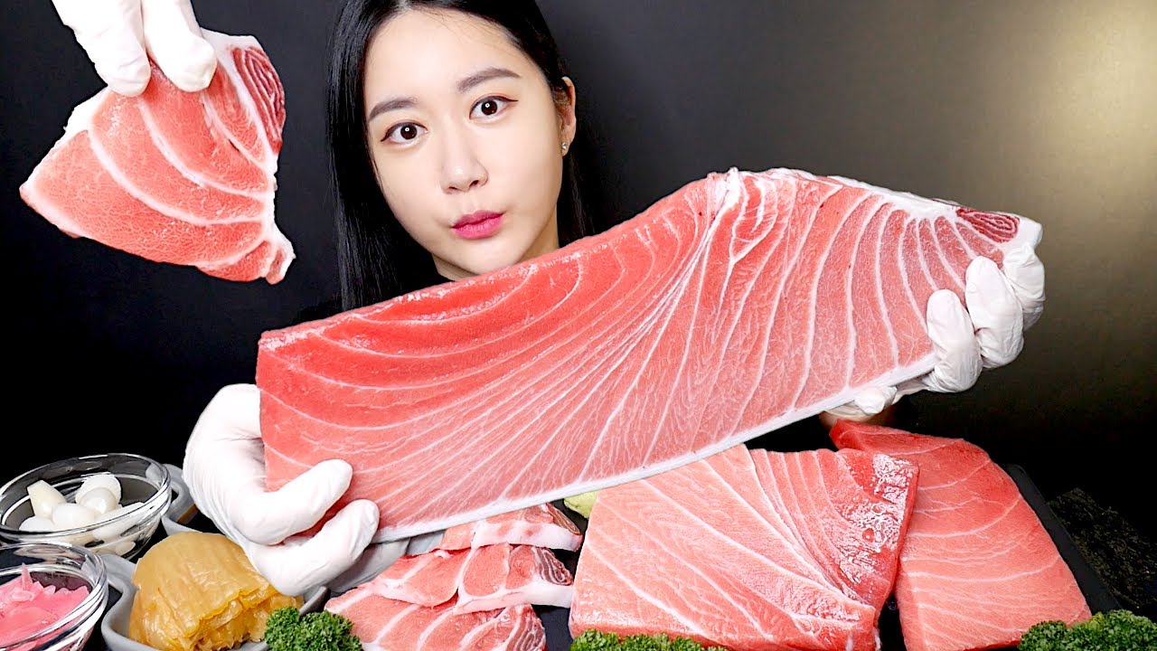 MUKBANG Сашими из тунца [Raw Tuna] Real Sound MUKBANG | ASMR | EATING SOUND