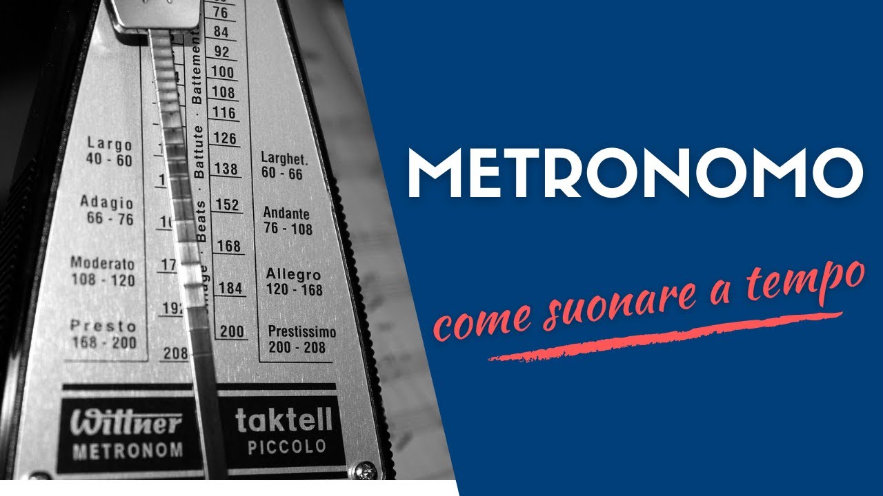 METRONOMO: SUONARE A TEMPO - Come si usa il metronomo ed errori da evitare