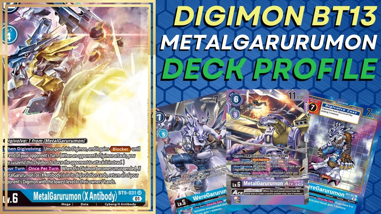 Undefeated?!?! Digimon TCG BT13 MetalGarurumon Deck Profile