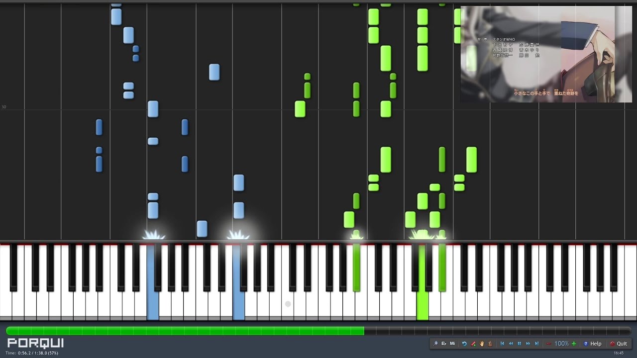 Fairy Tail Ending 19 - Never ever (Piano Synthesia)
