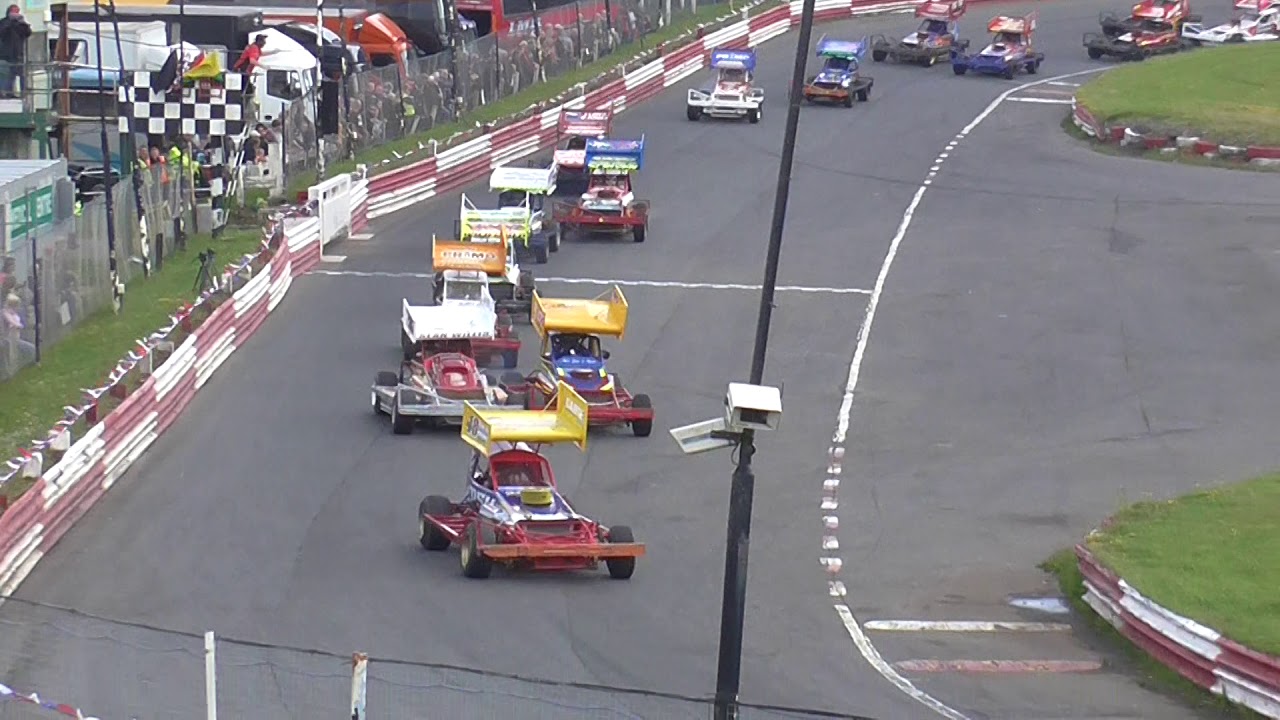 Brisca F1 Stock Car Racing- Hednesford Hills Raceway 16.6.2019 Heat 4