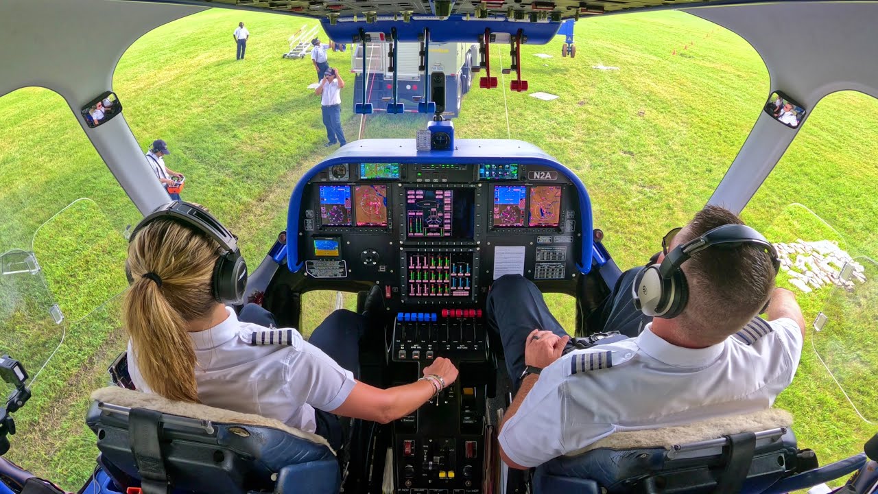 Запуск и взлет дирижабля Goodyear &mdash; вид из кабины | Oshkosh 2025