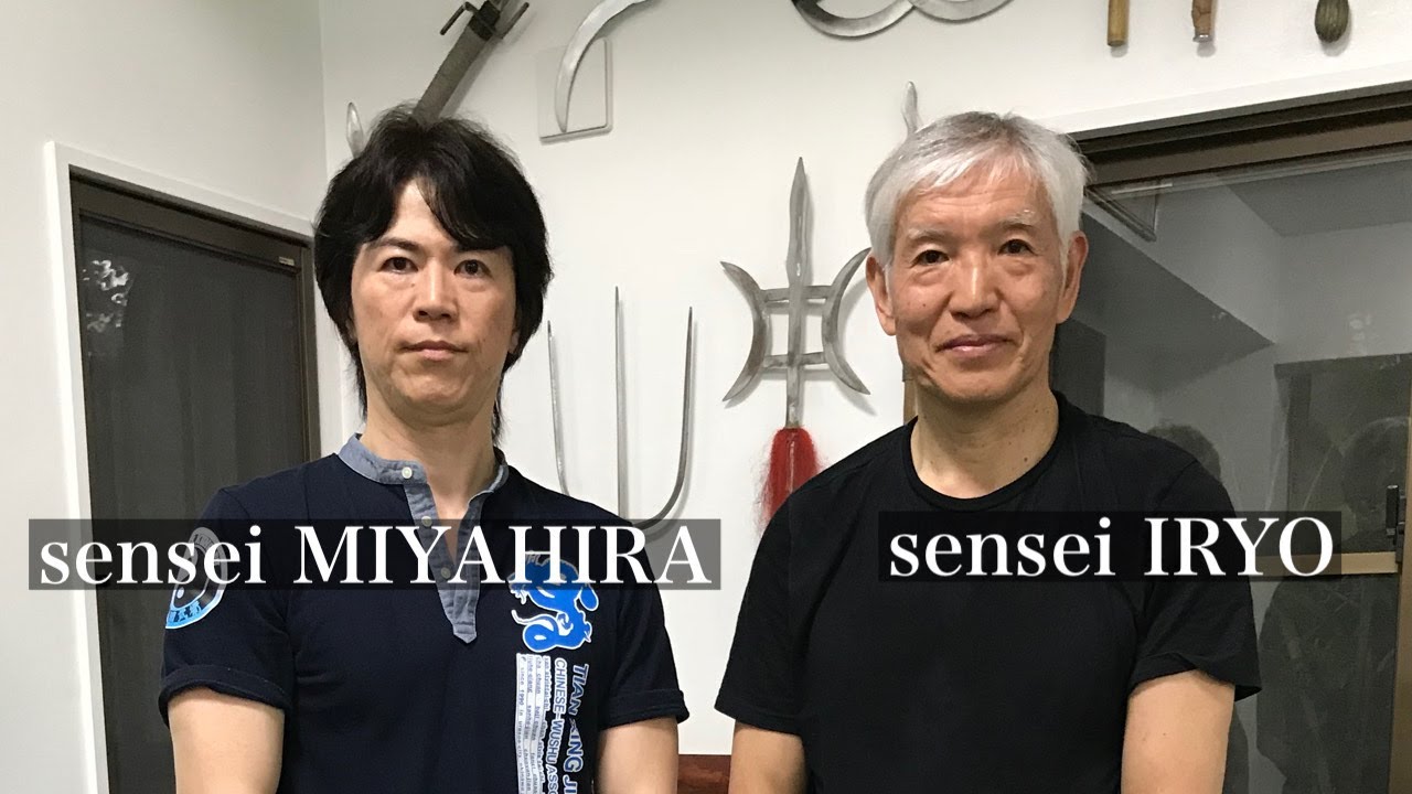 TAMOTSU MIYAHIRA sensei(Kung-Fu) & KANENOBU IRYO sensei(Karate)
